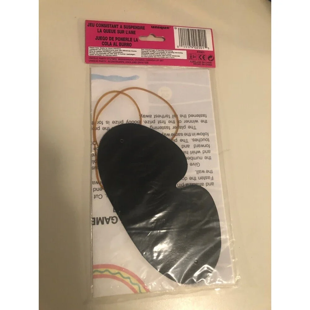 Pin the Tail on the Donkey‎ Party Game with Blindfold & Instructions Vintage